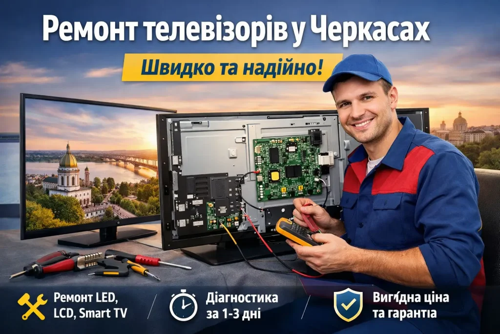 Ремонт телевізорів у Черкасах - швидко та надійно